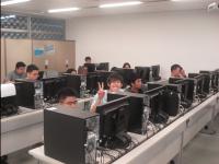 Student enjoying game development