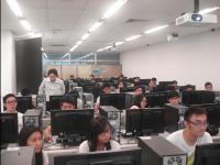 Students designing and developing games using Game Editor