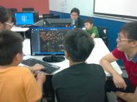 Children designing and developing Shooting Game Children designing and developing Shooting Game